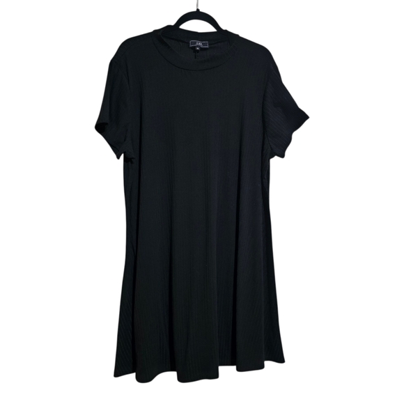 Vibe Sportswear Tshirt Dress Short Sleeve Pullon Black Above Knee Womens 2X - Picture 3 of 11